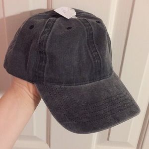 grey-wash baseball cap (NWT)